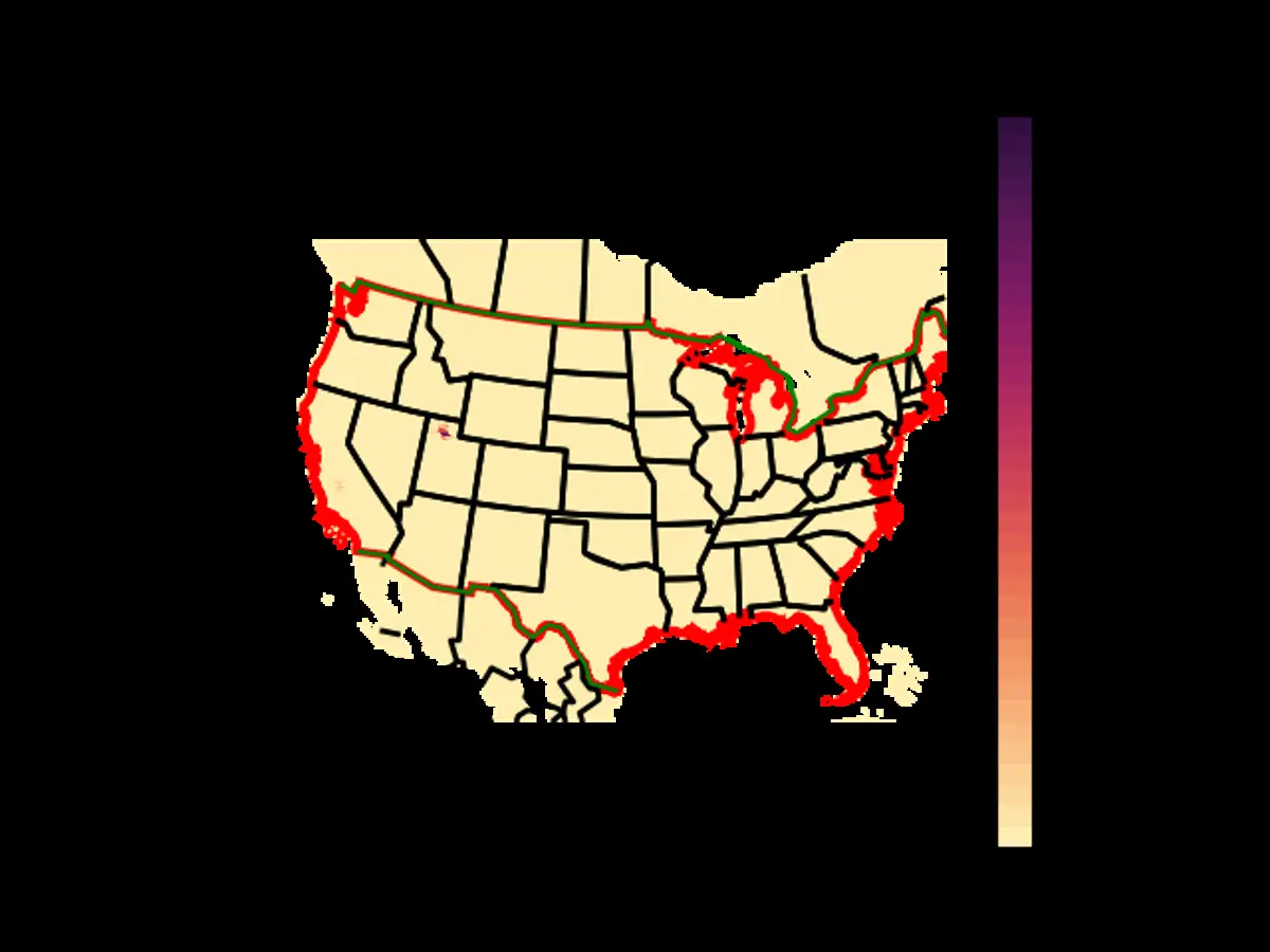 US Range Map for the American Avocet in the SPRING